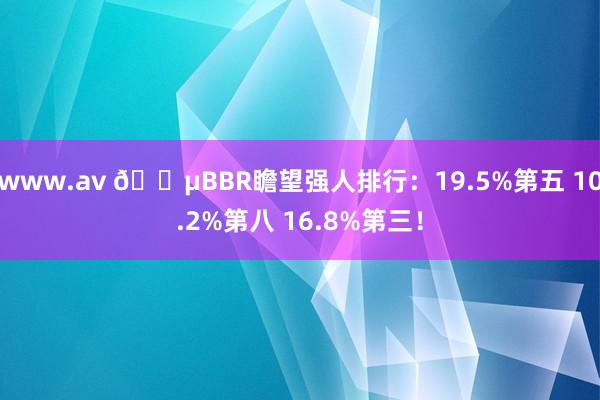 www.av 😵BBR瞻望强人排行：19.5%第五 10.2%第八 16.8%第三！